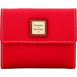 Dooney & Bourke Pebble Grain Small Flap Wallet - Red