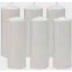 Stonebriar Collection Unscented Pillar 6pcs Candle 8" 6