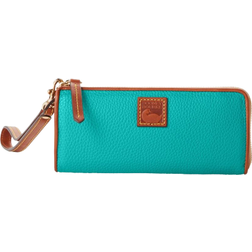 Dooney & Bourke Pebble Grain Zip Clutch Wristlet - Spearmint