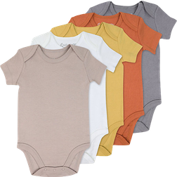 Organic Cotton Bodysuit 5-pack - Tan