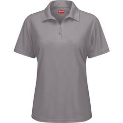 Red Kap Short Sleeve Performance Knit Flex Series Pro Polo Women - Grey