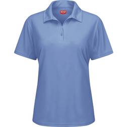 Red Kap Short Sleeve Performance Knit Flex Series Pro Polo Women - Medium Blue