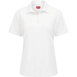 Red Kap Short Sleeve Performance Knit Flex Series Pro Polo Women - White