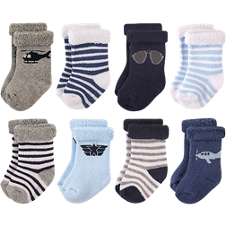 Hudson Rolled Cuff Crew Socks 8-pack - Aviator (10754534)