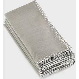 Saro Lifestyle Celena 4-pack Cloth Napkin Gray (50.8x50.8cm)