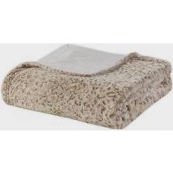 Madison Park Zuri Blankets Beige (177.8x152.4)