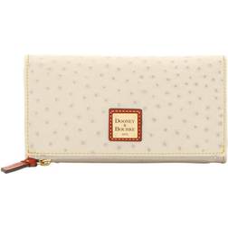 Dooney & Bourke Ostrich Foldover Wallet - Bone