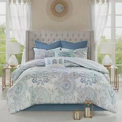 Madison Park Isla Bedspread Blue (228.6x228.6cm)