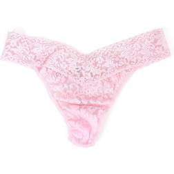 Hanky Panky Plus Size Signature Lace Original Rise Thong - Pink