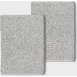 Linum Home Textiles Monogrammed S Guest Towel Gray (33.02x33.02cm)