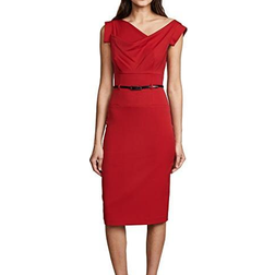 Black Halo Classic Jackie O Sheath Dress - Red