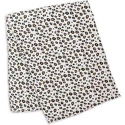 Lulujo Deluxe Leopard Swaddle Blanket