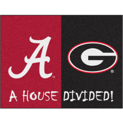 NCAA House Divided Black, Red 85.725x107.95cm