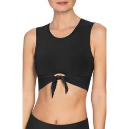 Robin Piccone Ava Knot Bikini Top - Black