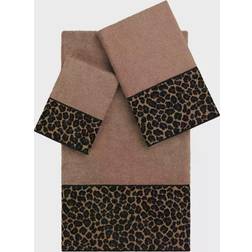 Linum Home Textiles Spots Embellished Bath Towel Brown (137.2x68.6cm)