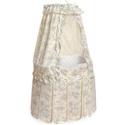Badger Basket Majesty Baby Bassinet with Canopy