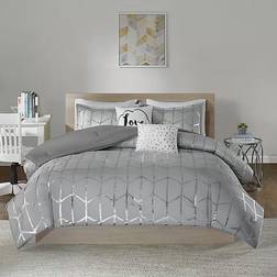 Intelligent Design Raina Bedspread Silver, Gray (264.16x228.6)