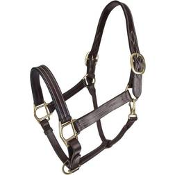 Gatsby Classic Triple Stitched Leather Halter with Snap