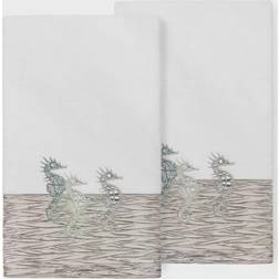 Linum Home Textiles Sofia Bath Towel White, Grey (137.16x68.58cm)