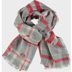 Zoozatz Ohio State Buckeyes Tartan Blanket Scarf Women