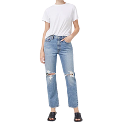 Agolde Mia Mid Rise Straight Jeans - Rule