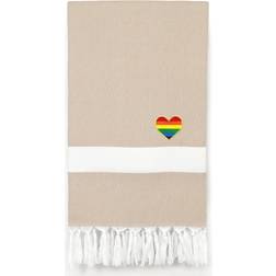 Linum Home Textiles Diamond Bath Towel Beige (162.56x96.52cm)