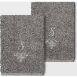 Linum Home Textiles Monogrammed S Guest Towel Gray (33.02x33.02cm)