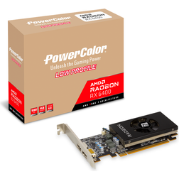 Powercolor Radeon RX 6400 Low Profile HDMI DP 4GB