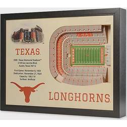 NCAA University of Texas Stadium Views Wall Decor 25x19.5"