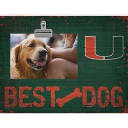 Fan Creations Miami Hurricanes Best Dog Clip Photo Frame