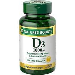 Natures Bounty D3 Vitamin Supplement Softgels 350 ct