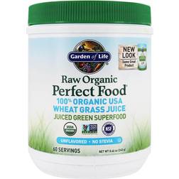 Garden of Life Raw Organic Perfect Food 100 Organic USA Wheat Grass Juice Powder Unflavored 8.46 oz