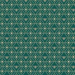 Furn Furn Bee Deco Wallpaper Emerald BEEDECO/WP1/EME