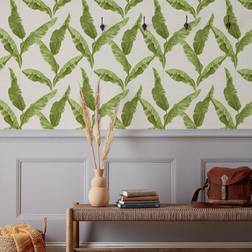 Furn Plantain Wallpaper Green WP1/GRE