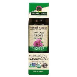 Nature's Answer Essential Oil 100% Pure Clove Organic 0.5 fl oz