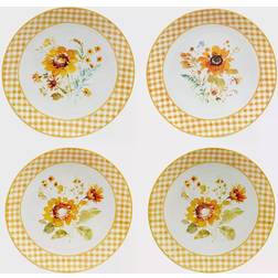 Certified International Sunflowers Forever Dinner Plate 11" 4