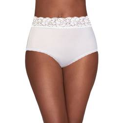 Vanity Fair Flattering Lace Brief - Star White