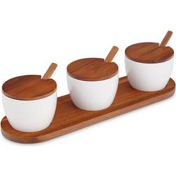 Nambe Duets Triple Condiment Server Service