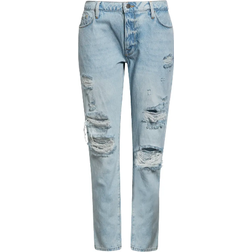 Frame Le Garcon Ripped Boyfriend Jeans - Natoma