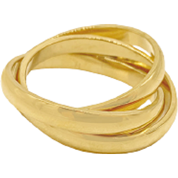 Adornia Interlocking Rings - Gold