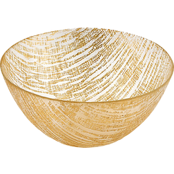 Badash Crystal Gold Lines Bowl 22.225cm