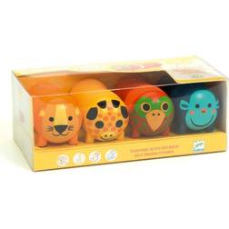 Djeco Stempelsæt 4-Pak Safari Animals OneSize Legetøj
