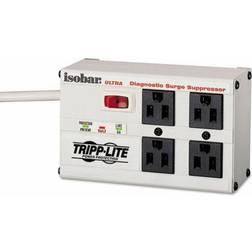 Tripp Lite 4 Outlet Home/Office, 6' Cord, 3330 Joules (ISOBAR4ULTRA) White