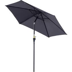 OutSunny Tilt Garden Parasol Beach Umbrella Patio Sun 2.2m 10cm