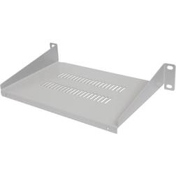 Intellinet 10" Cantilever Shelf, 1U, Shelf Depth 150mm, Vented, Max 25kg, Grey, Three Year Warranty