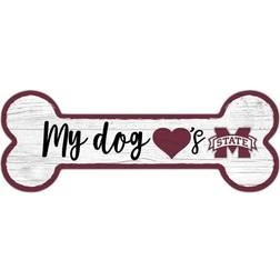 Fan Creations Mississippi State Bulldogs Team Dog Bone Sign Board