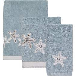 Avanti Sequin Shells Guest Towel Blue (76.2x40.64)