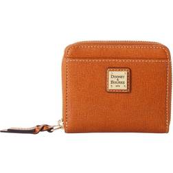 Dooney & Bourke Saffiano Small Zip Around Wallet - Natural