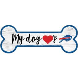 Fan Creations Buffalo Bills Team Dog Bone Sign Board