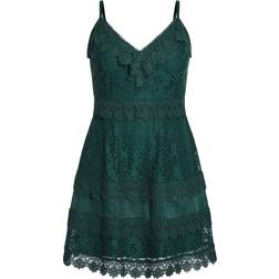 City Chic Nouveau Dress - Emerald